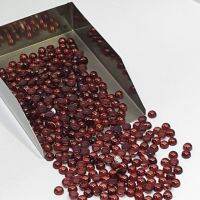 พลอยโกเมน แท้ Garnet 5 มิล กลม หลังเต่า(หลังเบี้ย) ไม่ผ่านการเผา(พลอยดิบ). 5mm Natural Garnet Cabochon