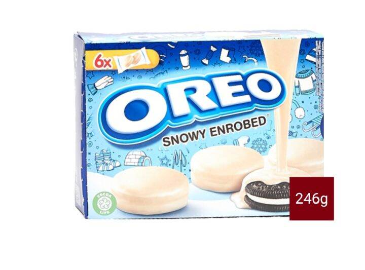 Oreo Snowy Enrobed White Chocolate Covered Biscuits -246g | Lazada PH