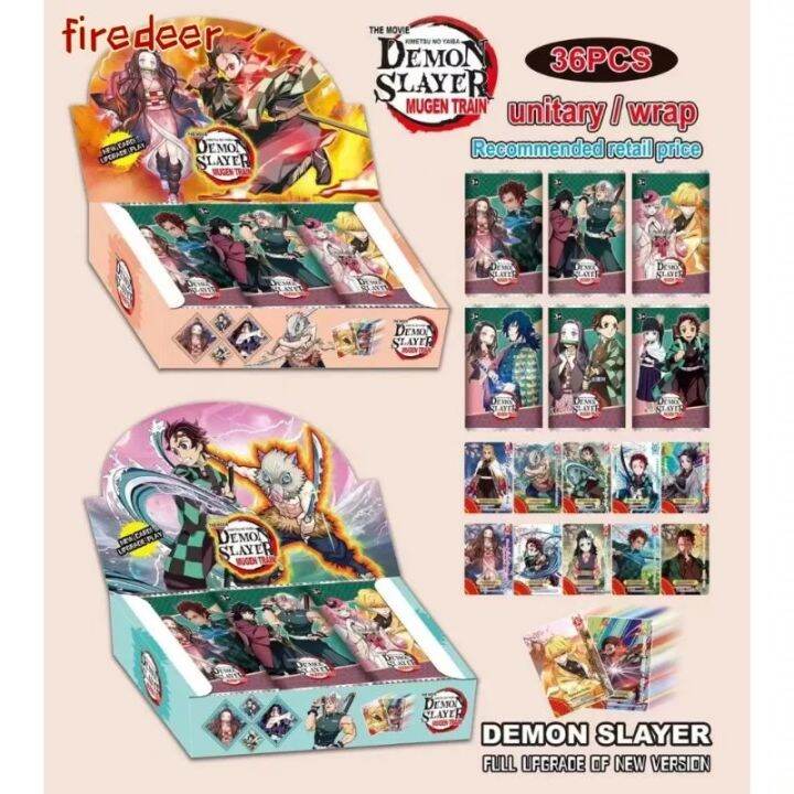 Demon Slayer Mugen Train Kimetsu No Yaiba Trading Card Game TCG Booster ...