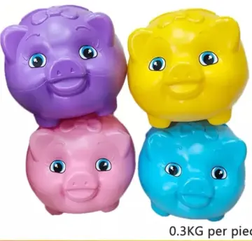 Large plastic piggy banks for clearance sale