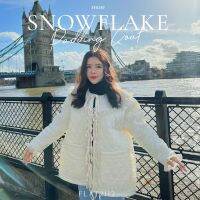 FLAT2112 FF0397 : SNOWFLAKE PADDING COAT โค้ท โค้ทกันหนาว โค้ทแต่งระบาย