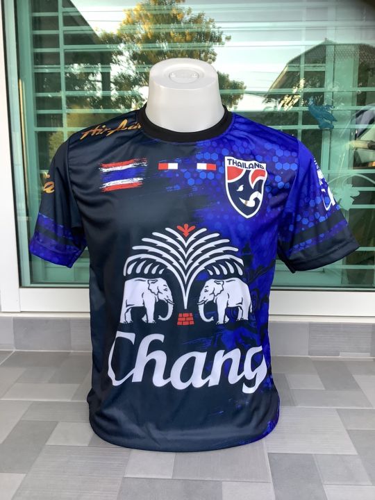 เสื้อกีฬา-พิมพ์ลาย-ลายช้างไทย-รุ่นใหม่-ใส่สบาย-สวยมาก