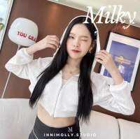 innimolly.studio (พร้อมส่ง?) ♡เสื้อฮู้ดแขนยาว milky shirt #IM688