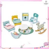 ชุดเฟอร์นิเจอร์ห้องนอนเด็ก ตกแต่งบ้านตุ๊กตาในฝันแบรนด์ Tender Leaf Toys - Dolls House Children Room Furniture