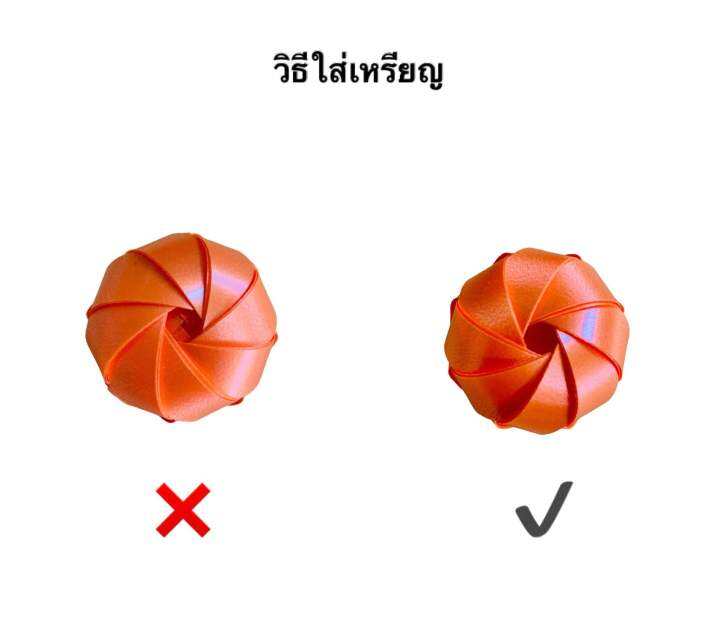 เหรียญโปรยทาน-ผลไม้-ตัวเปล่าไม่มีเหรียญ-จำนวน50ชิ้น