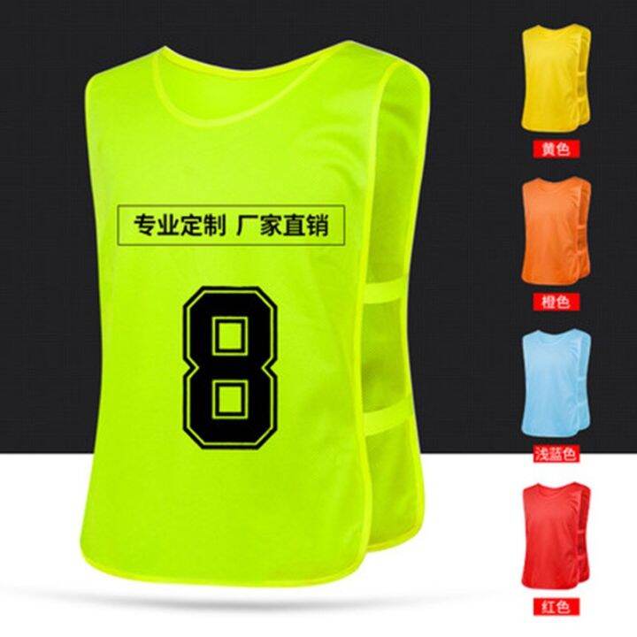 Racing Suit Soccer Training Vest Team Clothes Group Vest Number Bar