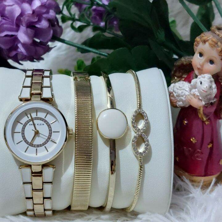 Anne Klein Women's Swarovski Crystal Accented Watch And
