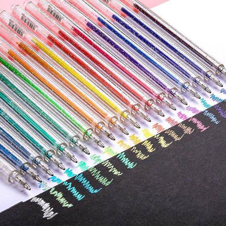 AICRANE 8/18Colors Glitter Pen Highlighter Color Changing Flash Marker ...