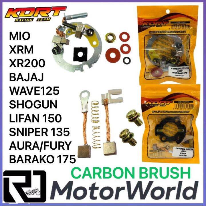 CARBON BRUSH ASSY FOR MOTORCYCLE XRM WAVE125 MIO BAJAJ LIFAN 150 SNIPER