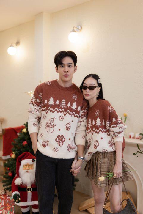 vsm-couple-3g109-เสื้อคู่รัก-ชุดคู่รัก-เสื้อกันหนาวคู่-เสื้อไหมพรมคู่-ชุดไปเที่ยว-ชุดถ่ายพรีเวดดิ้ง