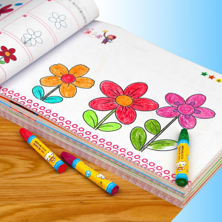 Sổ Vẽ Tranh Trẻ Em Sổ Tô Màu Sổ Vẽ Tranh Đơn Giản Nhập Môn Cơ Bản Nhà Trẻ  2-3-4-5-6 Tuổi Cho Bé Học Vẽ Tranh | Lazada.Vn