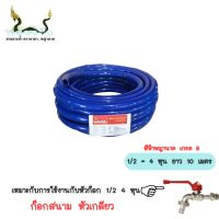 สายยางรดน้ำ 1/2 10M สีฟ้ามันพญานาค