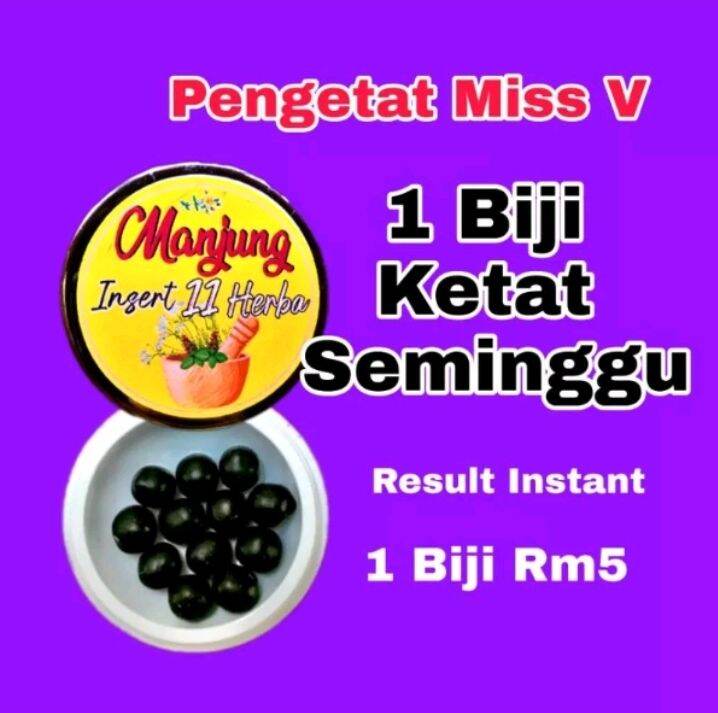 Manjung insert 11 herba 1 biji ketat seminggu,merawat keputihan dan