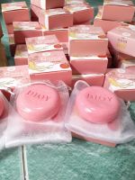 1ก้อน/สบู่พีชโสมนมสด Ginseng peach สบู่หน้าใส"แถมตาข่ายตีฟอง"