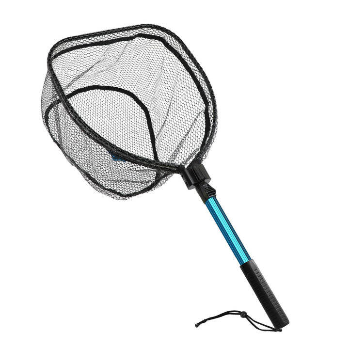 SANLIKE Foldable Net Fly Fishing Landing Net Fishing Net Trout Bass Net