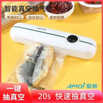 Xiaomi Mijia Vacuum Sealers Machine 220V 70kPa Plastic Bag Pumping  Compression Kitchen Household Food Vacuum Sealer Packaging