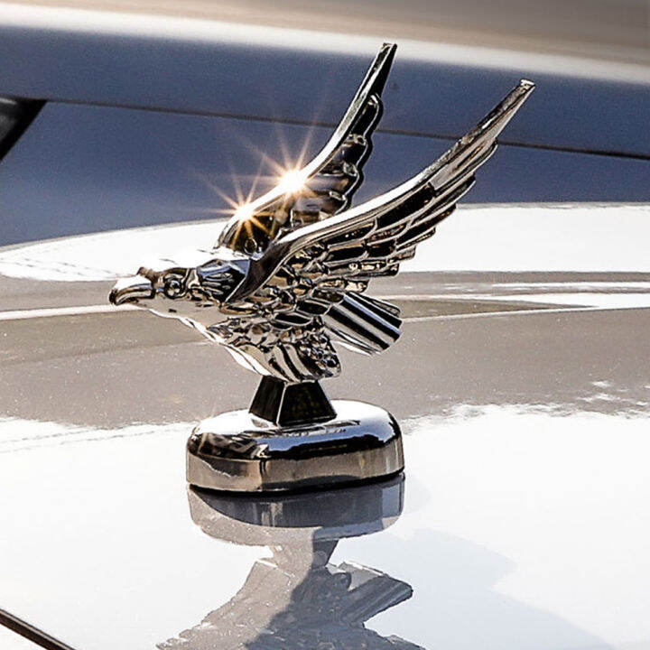 Emblema Auto 3D Aquila - Copri Cofano Cromato In Lega E ABS - Ornamento Auto Personalizzato