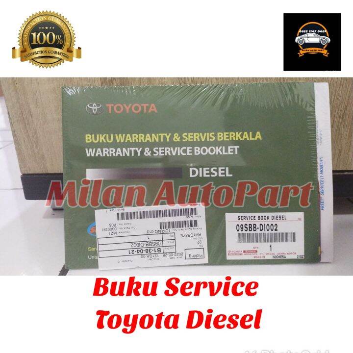 Service Book Buku Service Servis Toyota Mesin Diesel Original Resmi ...