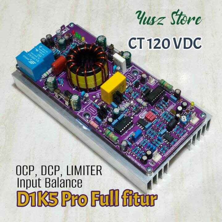 D1K5 Pro Full fitur 120Vdc Class D Power Amplifier | Lazada Indonesia