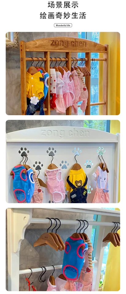 10pcs/Lot Small Size Clothes Metal Pet Hanger Teddy Dog Super Mini