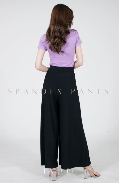 lajupe-กางเกงผ้ายืดเกาหลียาว-spandex-ยาว