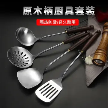 Stainless Steel Spatula Set Kitchen Household Stir Fry Spatula Kitchenware  Complete Set Soup Spoons Cooking Tools