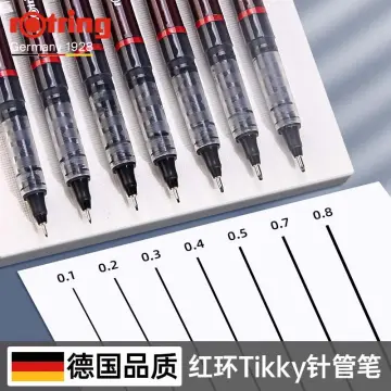 rotring 0.1,0.2,0.3,0.4,0.5,0.8mm Tikky Graphic with Black Pigmented Ink  Fineliner Pen - Buy rotring 0.1,0.2,0.3,0.4,0.5,0.8mm Tikky Graphic with  Black Pigmented Ink Fineliner Pen - Fineliner Pen Online at Best Prices in  India Only