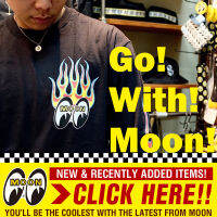 ญี่ปุ่น mooneyes ฤดูใบไม้ร่วงคอกลมเปลวไฟแขนยาวเสื้อยืดสเก็ตบอร์ดโต้คลื่นดัดแปลงวัฒนธรรมการปรับเปลี่ยนรถจักรยานยนต์รถดัดแปลง