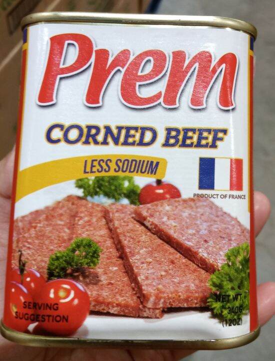 Prem Corned Beef Less Sodium 340g Lazada PH
