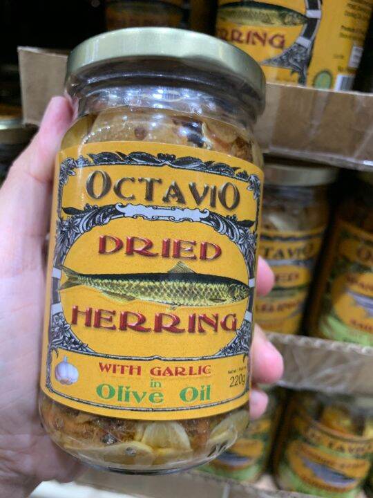 Octavio Dried Herring Garlic Olive Oil 220g Lazada PH