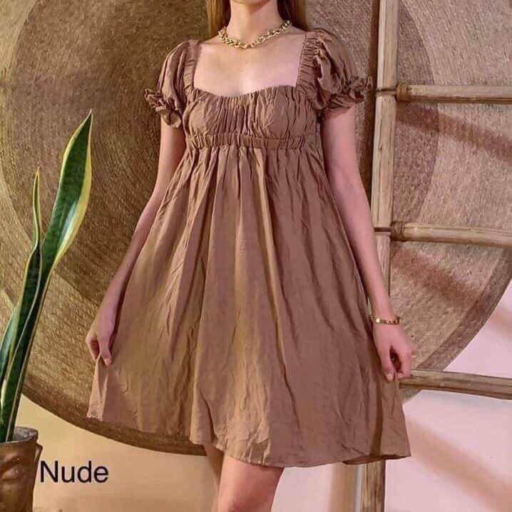 Trendy Mara Baby Doll Puff Sleeve Two Way Dress Lazada PH