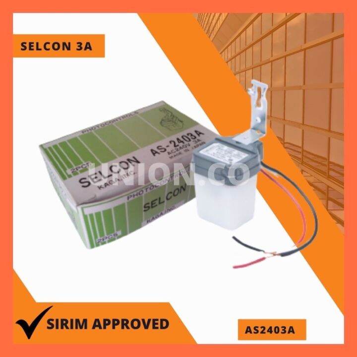 Selcon 3A AS2403A Auto Light Sensor Photocontrols Switch / Photocell