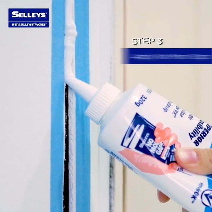 SELLEYS No More Gaps 320g Acrylic Silicone Sealant High Flexible Gap