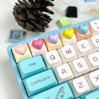 คีย์แคปหัวใจ น่ารัก คีย์แคปนูน เรซิ่นคีย์แคป Keycaps resin Keycap Handmade Artisan Heart keycaps ปุ่มกดคีย์บอร์ด Custom