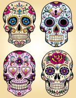 แบบสักลาย ต้นแบบลายสักสไตล์ Sugar Skull