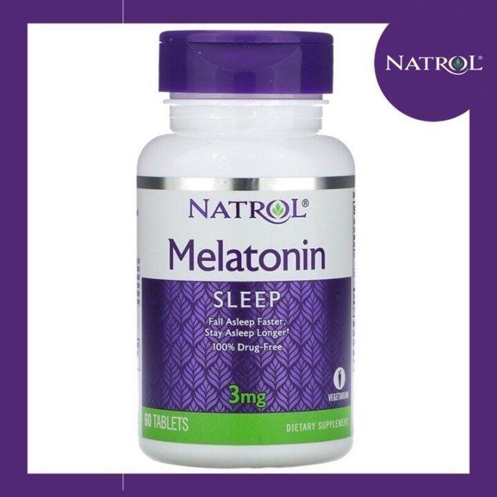 Natrol / Melatonin / 3 Mg / 60 Tablets | Lazada.co.th