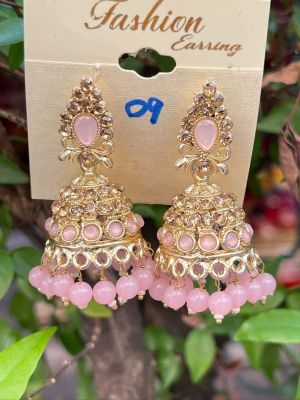 ต่างหูระฆังอินเดีย/INDIAN JUMKI EARRINGS/มี12สี/4.5cm×2.5cm