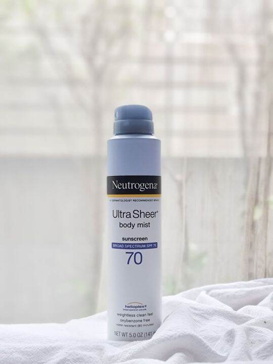 ☀️ Neutrogena Ultra Sheer Body Mist Sunscreen SPF 70 ของแท้นำเข้าจาก