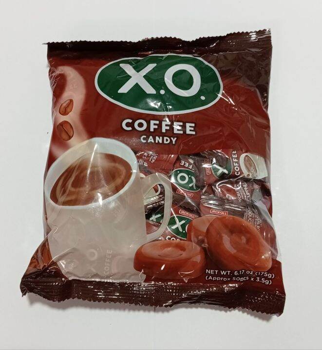 X.O. COFFEE CANDY 50 pcs.per pack .175 grams. Satisfy your coffee ...