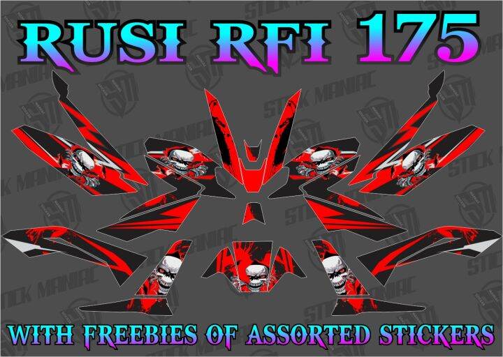 Rusi RFI 175 decals sticker, Laminated | Lazada PH