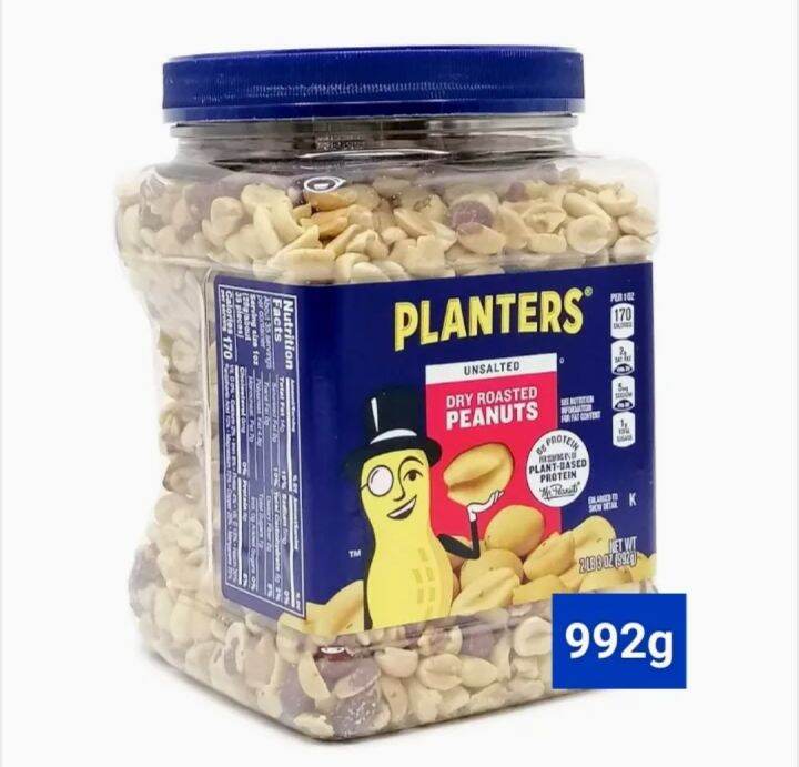 Planters Unsalted Dry Roasted Peanuts 992g Lazada PH