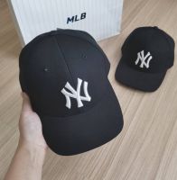 สินค้าของแท้100%??หมวก MLB CAP / หมวก NY CAP  สีดำปักขาวNy สินค้าของแท้  100% นำเข้าจากเกาหลี??