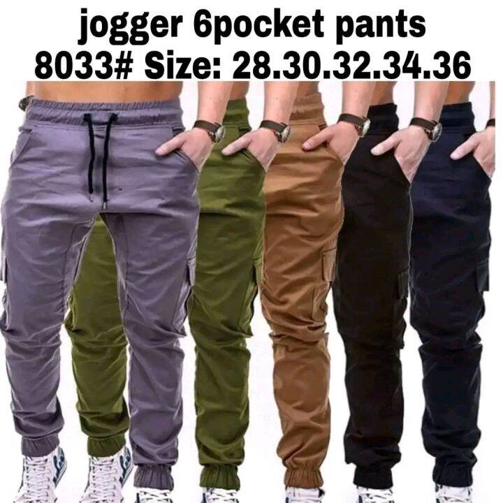 Jogger Cargo Pants 6 Pocket For Mens 