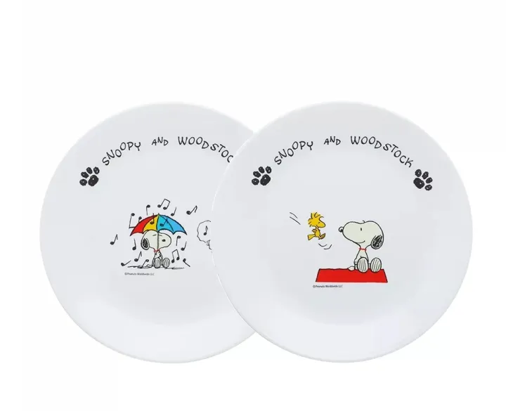 CORELLE SNOOPY RE-BORN 2pc Dinner Plate | Lazada PH