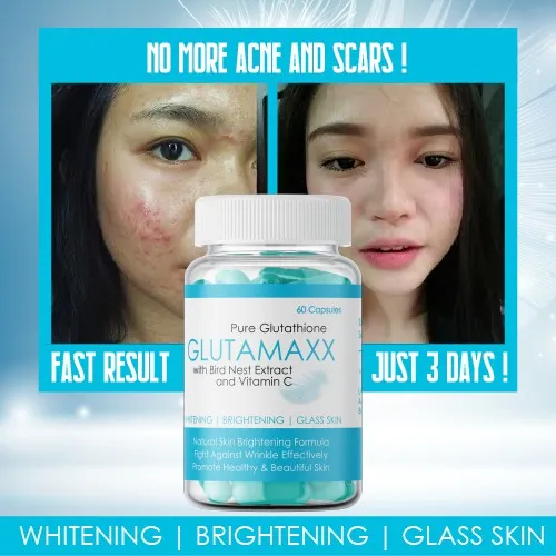 GLUTAMAXX Skin Whitening Supplement Glutathione Bird Nest Extract Turbo