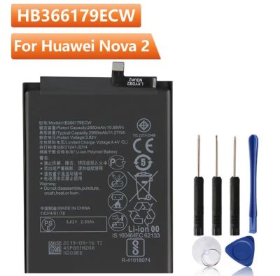 แบต HB366179ECW สำหรับ Huawei Nova 2 Nova2 CAZ-AL10 CAZ-TL00 เปลี่ยนแบตเตอรี่