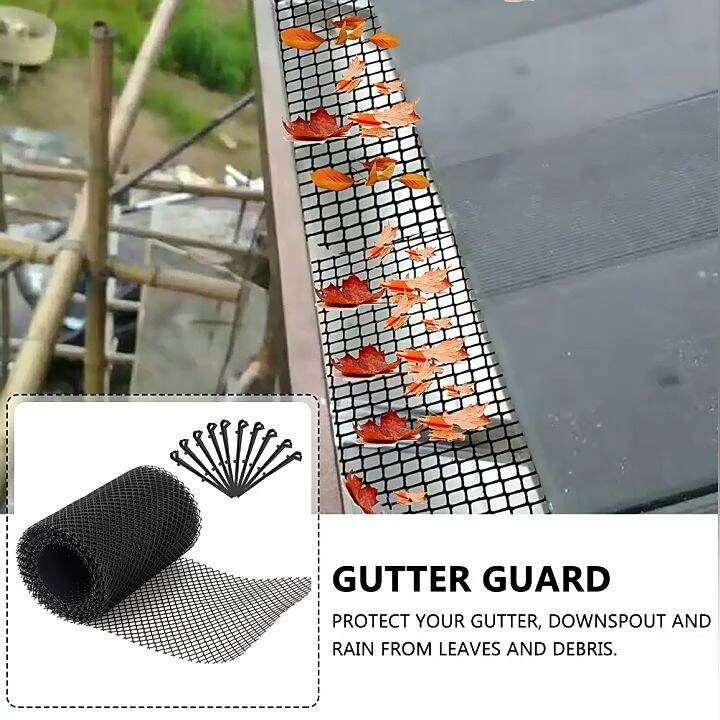 【Local Delivery】6/8m Gutter Guard Mesh Leaf Protection Roof Gutter