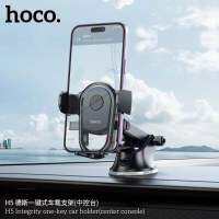 Hoco H5 Integrity one-key car holder หมุนได้360 องศา ไม่เหนียวไม่ละลาย ที่จับโทรศัพท์ ที่ยึดมือถือในรถ(center console)