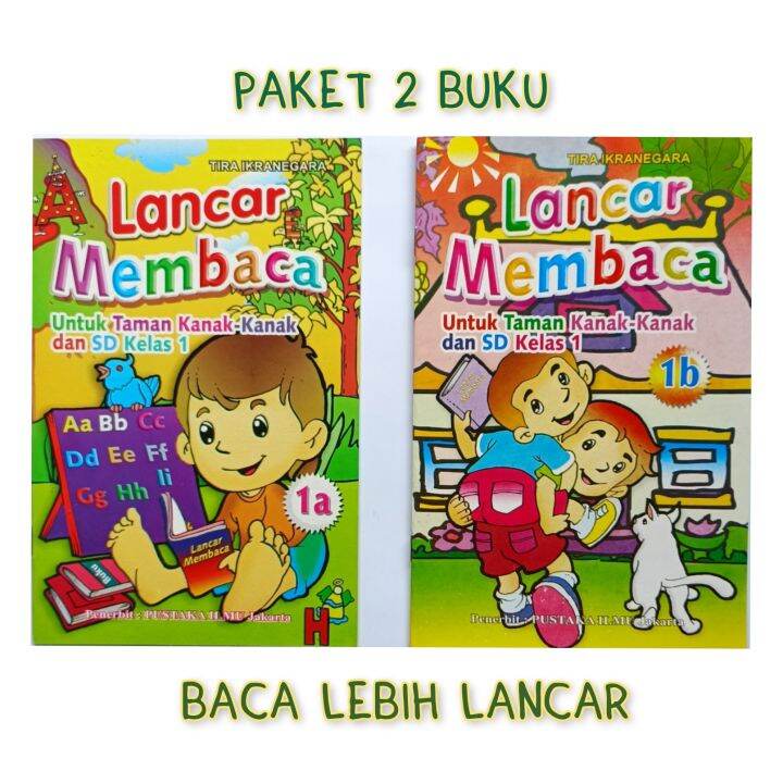 2 Buku Lancar Membaca 1a Dan 1b Buku Anak Tk / Sd / Buku Belajar Anak ...