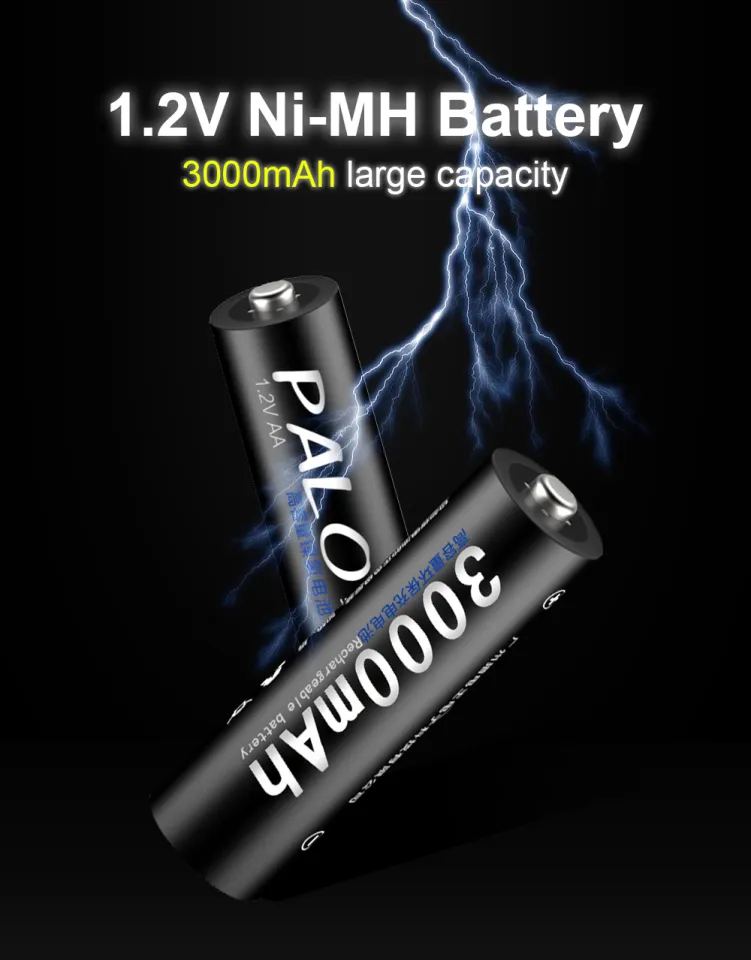 Palo 1.2v Aa Batterie rechargeable 3000mah
